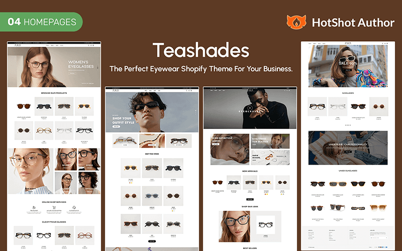  Teashades - Eyewear Shopify Theme